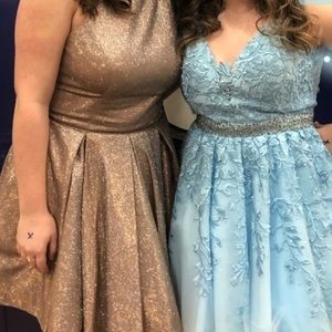 Gold Sherri Hill Short Formal Dress